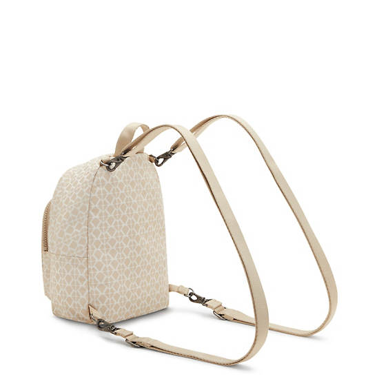 Mochilas Kipling Delia Compact Printed Convertible Beige | MX 1560BE